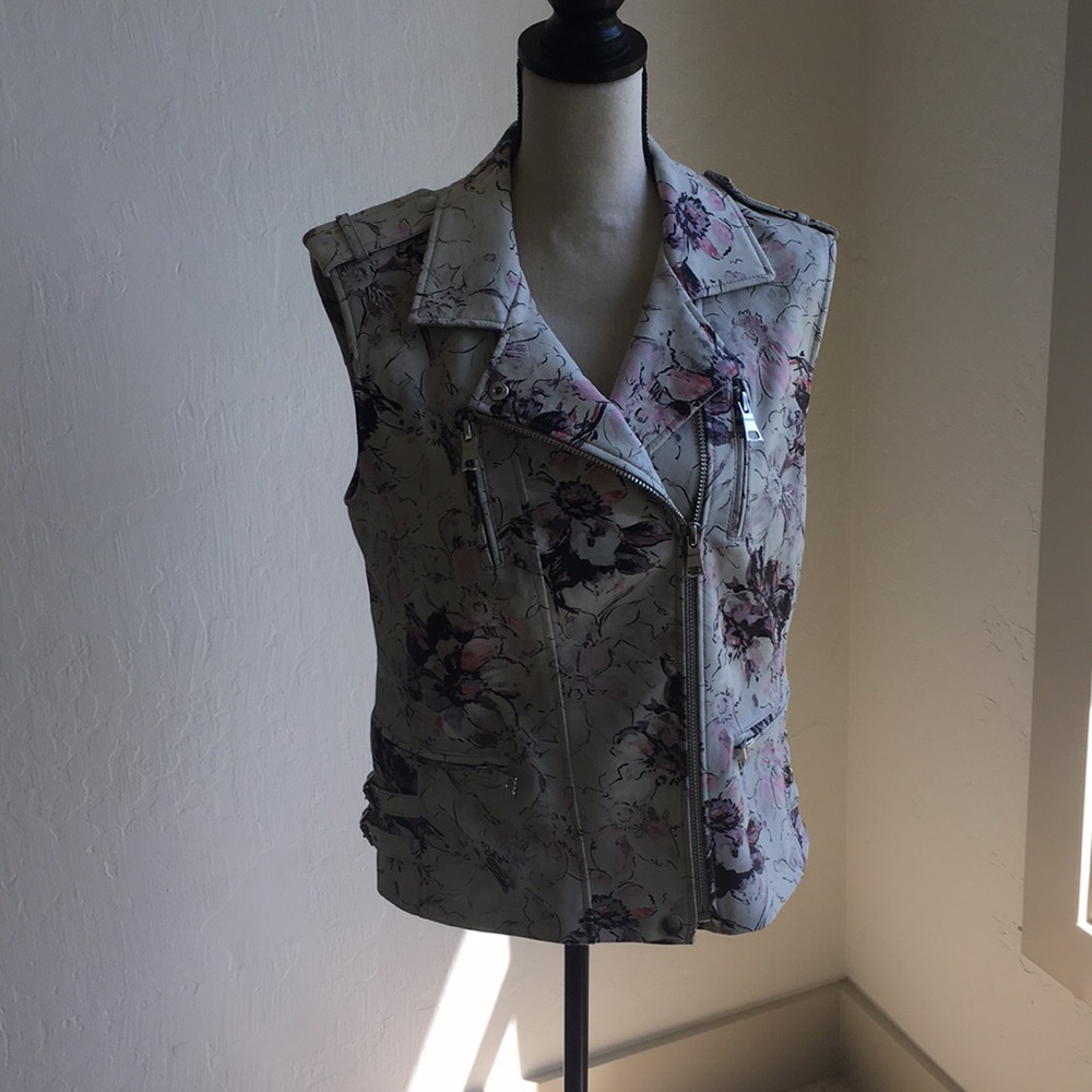 Rebecca Taylor lamb leather vest